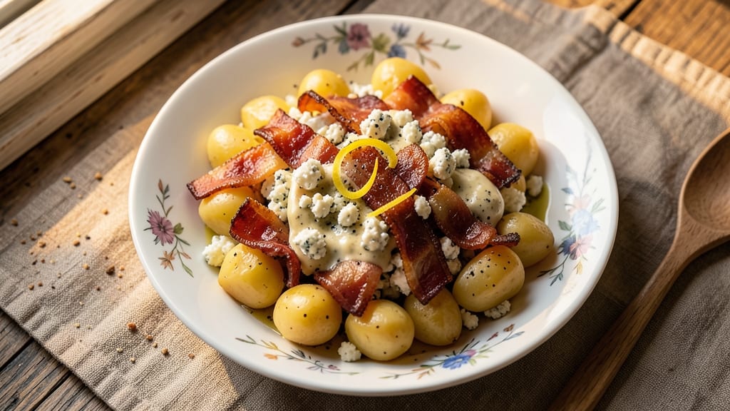 Bacon Blue Cheese Potato Salad Recipe: Smoky Crunch Meets Creamy Bite