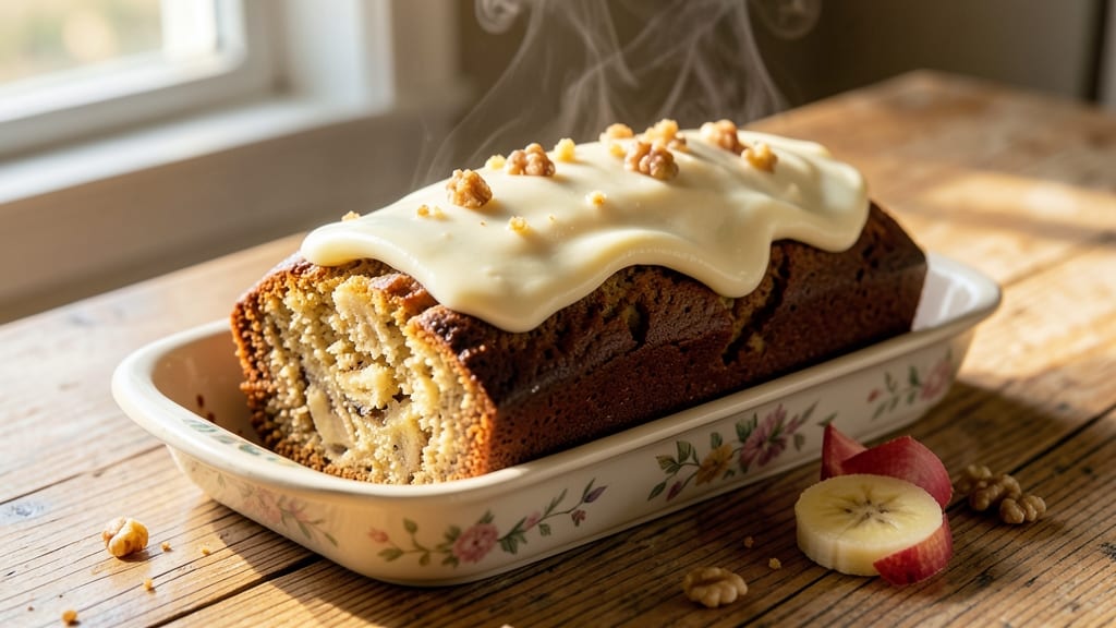 Banana Bread Recipe With Cream Cheese Frosting: Swirls of Vanilla and Tangy Sweetness