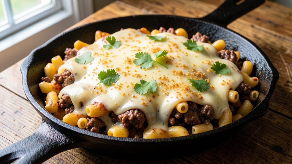Baked Taco Mac and Cheese Recipe: Crunchy Tortilla Topping Meets Melty Cheese Rivers