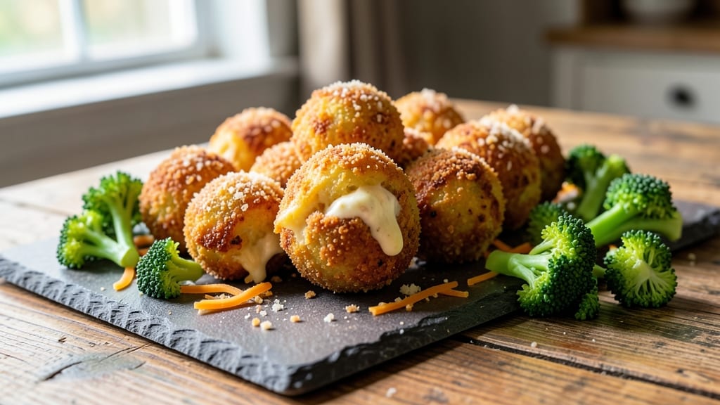 Baked Broccoli Cheese Balls Recipe: Crispy-Edged, Pull-Apart Cheese Magic