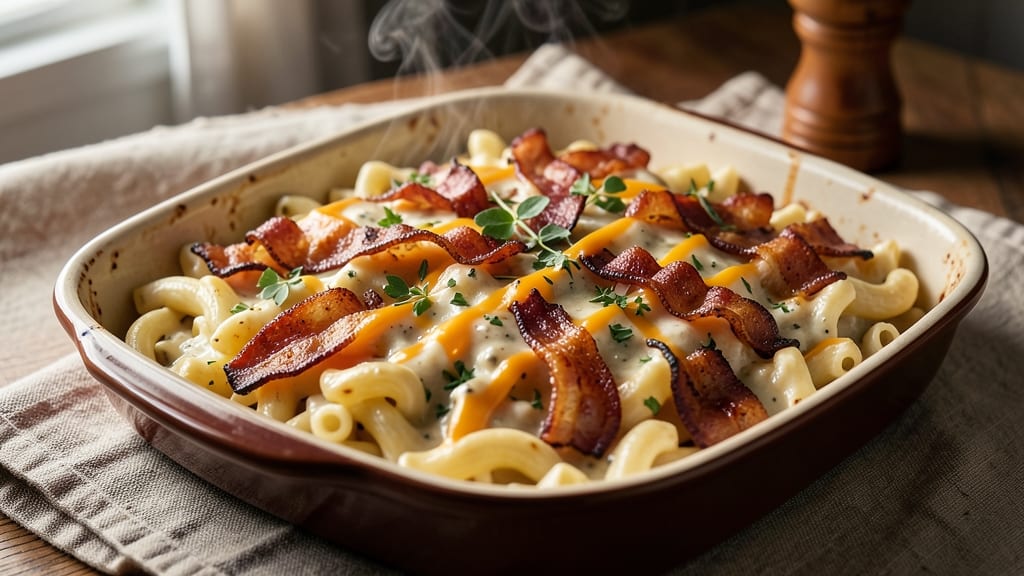 Bacon Ranch Mac and Cheese Recipe: Crispy Top, Gooey Pull-Apart Magic