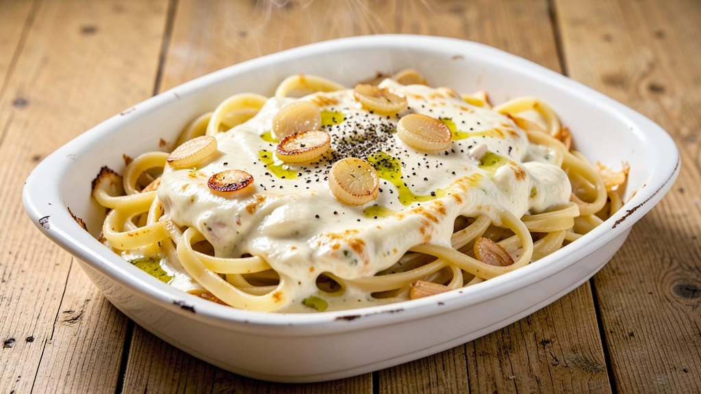 Baked Boursin Cheese Pasta Recipe: Garlicky Cream Sauce With Melty Chunks