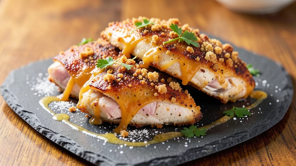 Baked Chicken With Cheddar Cheese Recipe: Crispy Top, Melty Cheese Magic