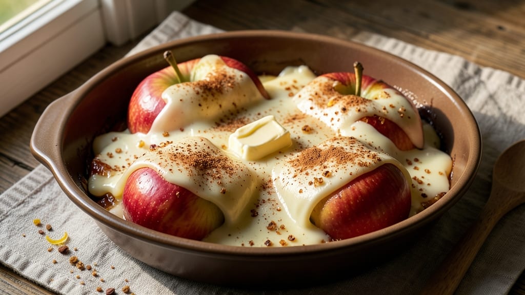 Baked Apples and Cheese Recipe: Warm Spiced Apple-Cheddar Harmony