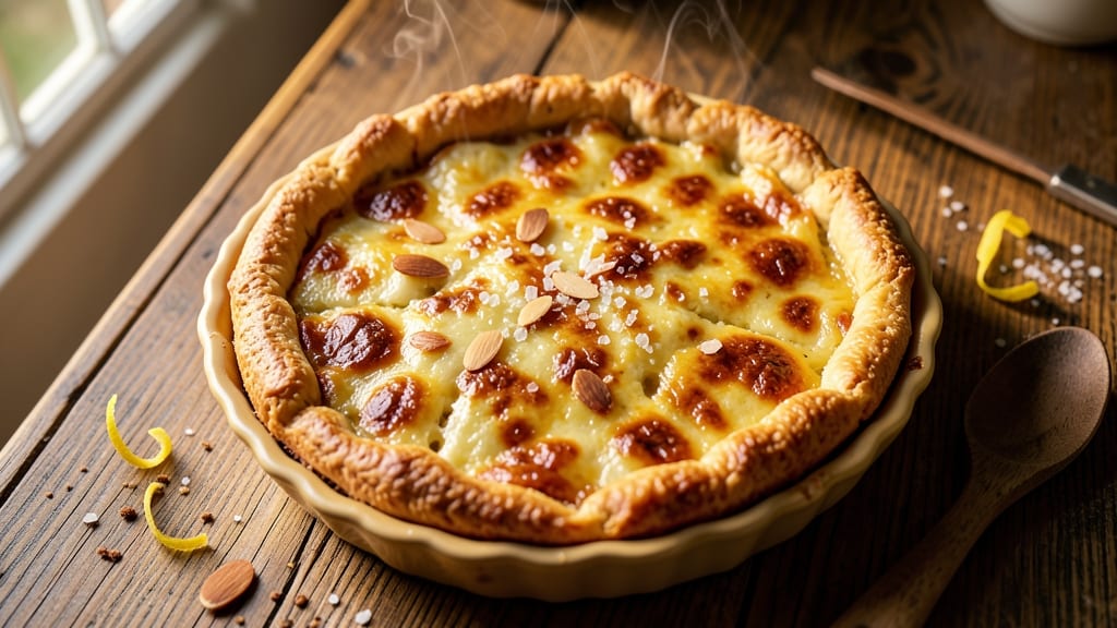 Baked Cheese Pie Recipe: Golden Crust, Gooey Chunks, One-Pan Magic