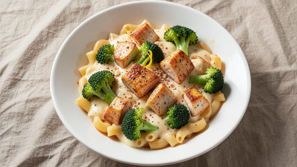 Baked Mac and Cheese With Chicken and Broccoli Recipe: One-Dish Protein-Packed Dinner