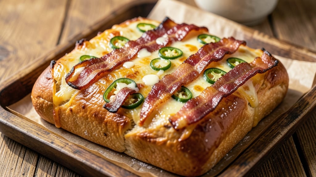Bacon Jalapeño Cheese Bread Recipe: Smoky-Spicy Pull-Apart Loaf