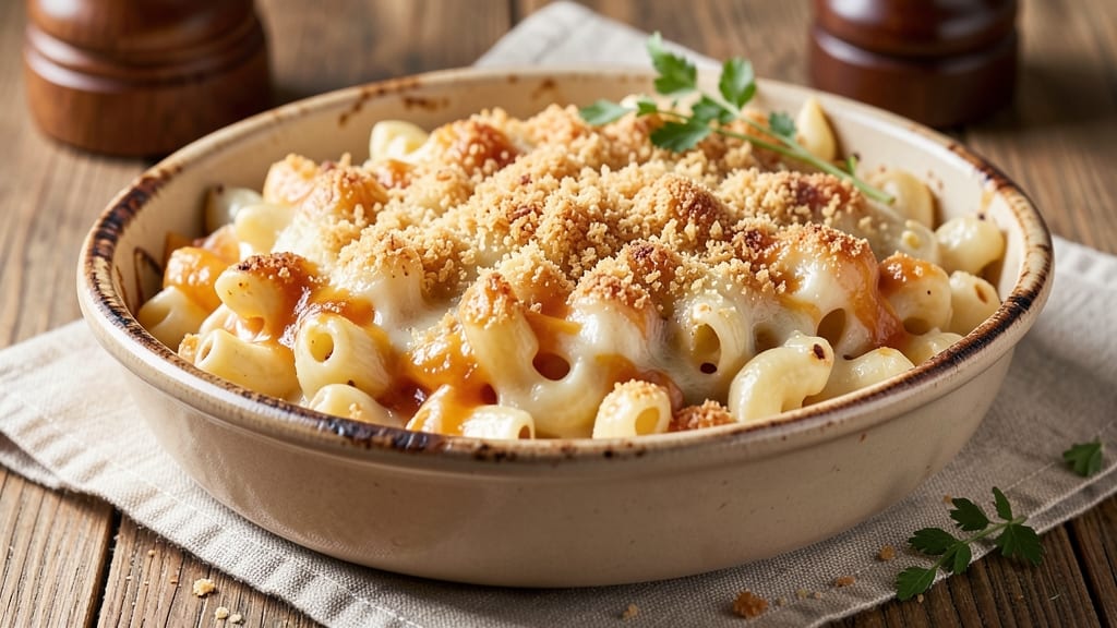Baked Macaroni and Cheese Recipe with Panko Bread Crumbs: Crispy-Topped Comfort in One Bite